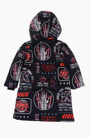 printed jacket with hood