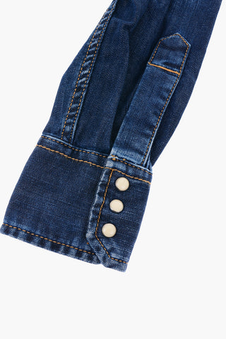 camicia in denim stretch