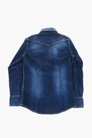 camicia in denim stretch