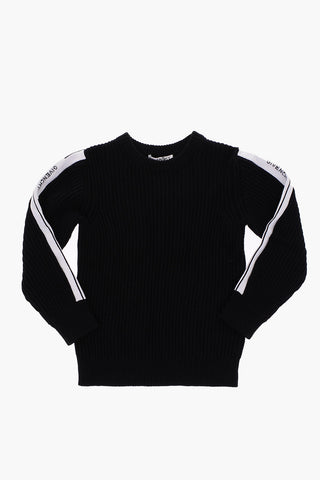 crew-neck ribbed sweater