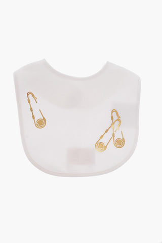 stretch cotton romper suit and bib set