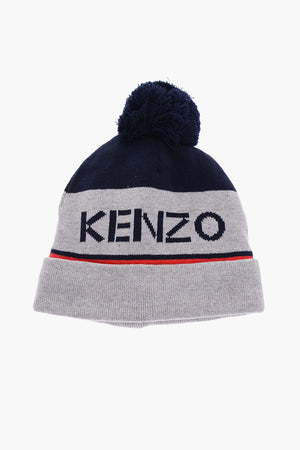 cotton beanie with pompon
