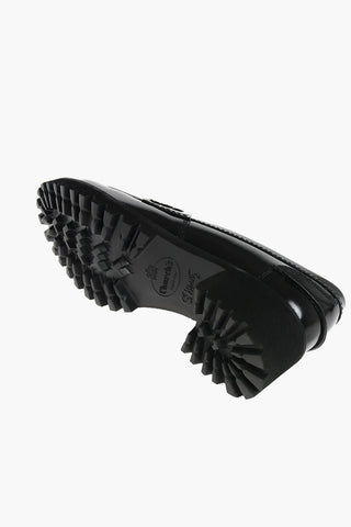 Leather Penny Loafers with Rubber Sole