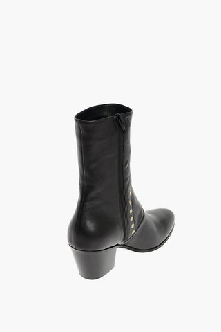 Western Booties with Little Metal Studs