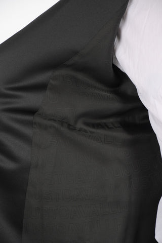 lurex center vent peak lapel 2-button blazer