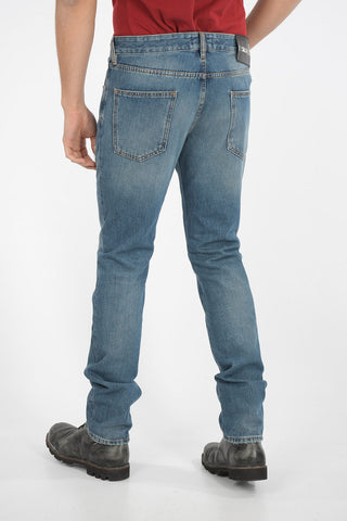 18cm Mid-rise waist distressed jeans