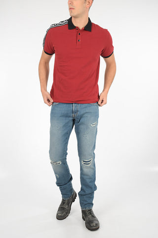 18cm Mid-rise waist distressed jeans