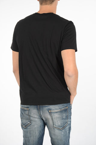 t-shirt girocollo stampa tigre