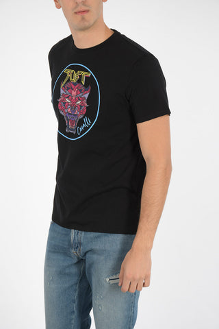 t-shirt girocollo con stampa