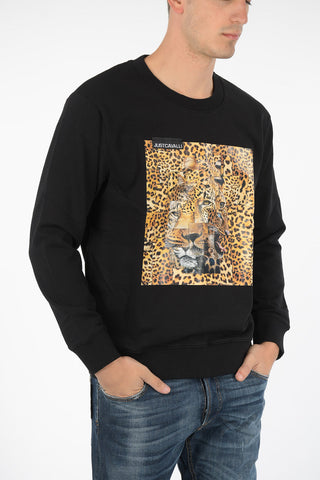 tiger printed crew-neck sweatshirt