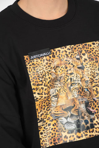 tiger printed crew-neck sweatshirt