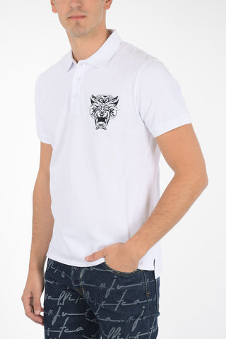 piquè cotton 3 button polo shirt