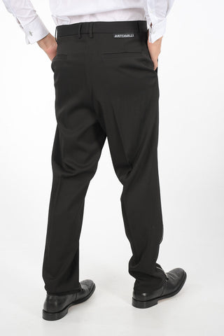 pantalone con passanti e zip alla caviglia
