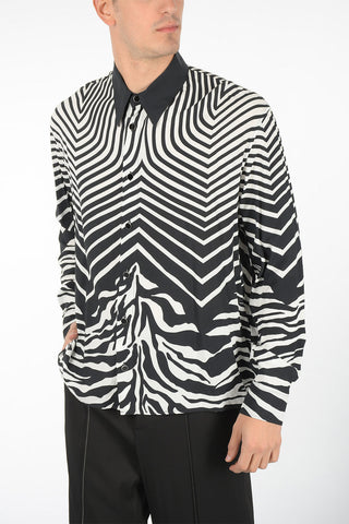 classic collar striped shirt