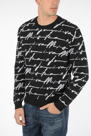 all over logo crew-neck sweatshirt