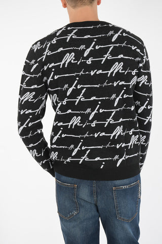 all over logo crew-neck sweatshirt