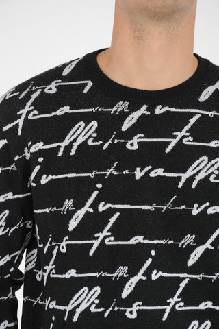 all over logo crew-neck sweatshirt