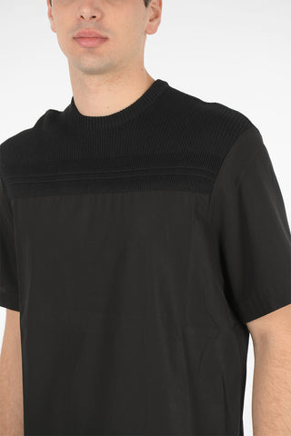 T-shirt with Knit Details