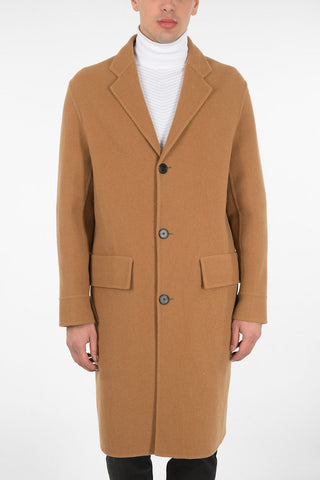 Virgin Wool Single Breasted Coat