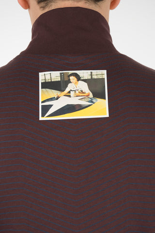 Striped Turtleneck Sweater
