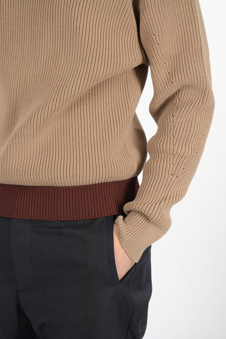 Cable Knit Turtleneck Sweater