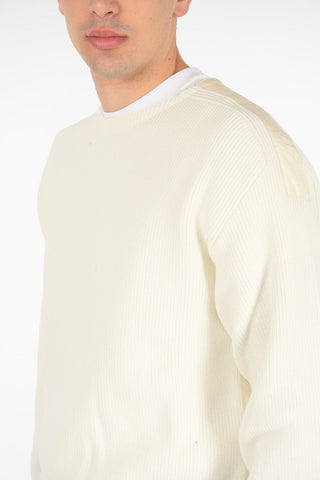 Crewneck Sweater with Silk Details
