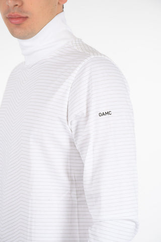 Maglia a collo Alto a Righe