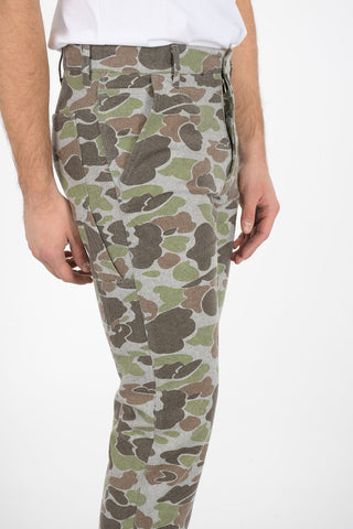 Pantalone Camouflage in Lana Vergine