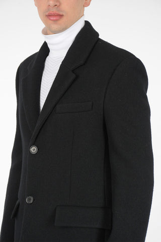 Wool Single Breasted Coat