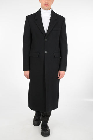 Wool Single Breasted Coat