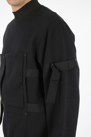 Felpa Girocollo in cotone e Nylon