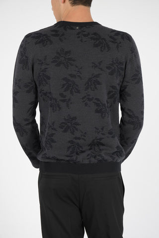 Maglia In cotone e Cashmere a Fiori