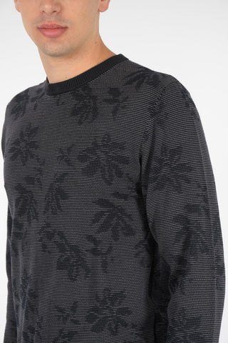 Maglia In cotone e Cashmere a Fiori