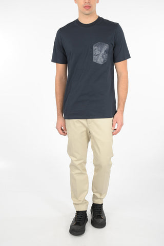 T-shirt in Cotone e Nylon