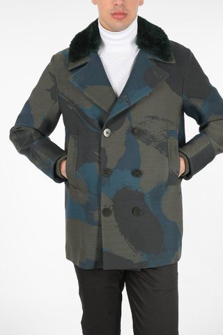 Embroidered Double Breasted Coat