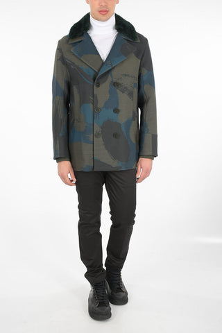 Embroidered Double Breasted Coat