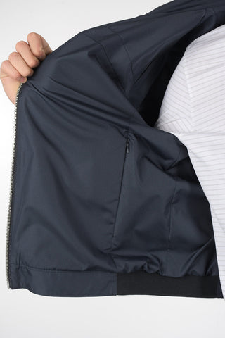 Leather Jacket with Zip Closure
