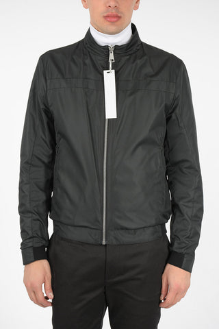Leather Jacket with Zip Closure