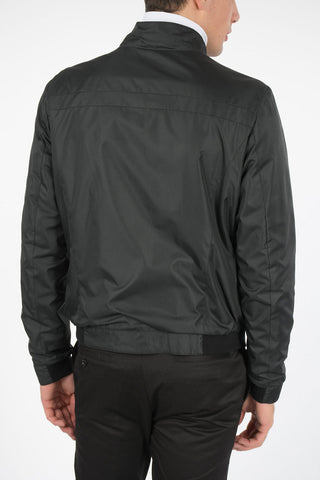Leather Jacket with Zip Closure