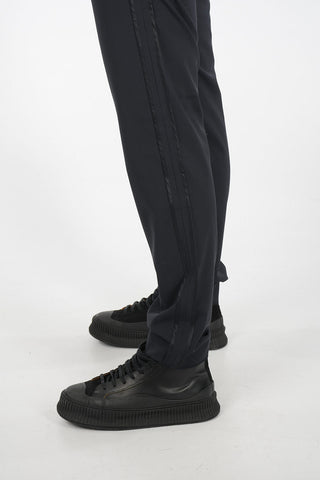 Pantalone Piping in Lana Vergine