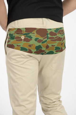 Chino Pants with Camoflage Detail