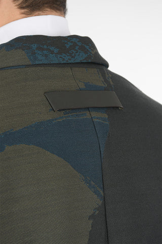 Cappotto Crop In Lana Vergine Ricamato