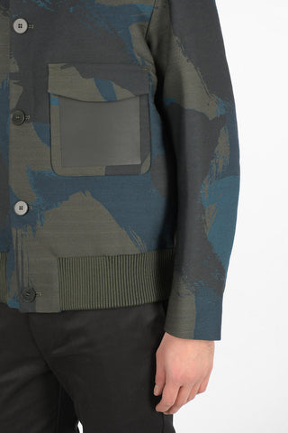 Cappotto Crop In Lana Vergine Ricamato
