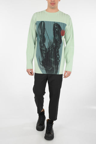 Printed Crewneck Sweater