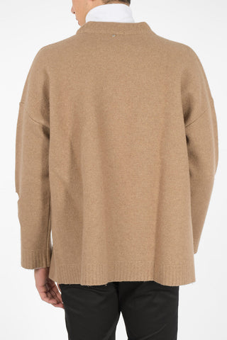 Maglia in Lana Vergine con Dettagli Cut Out