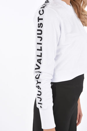 cropped crew-neck sweatshirt