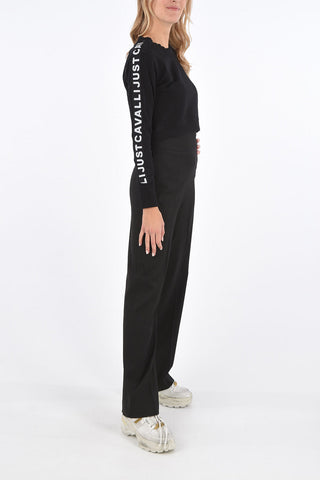cropped crew-neck sweatshirt