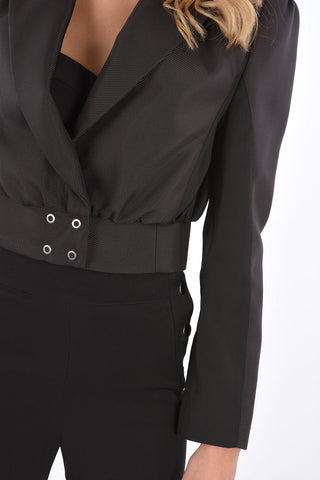 peak lapel crop Jacket
