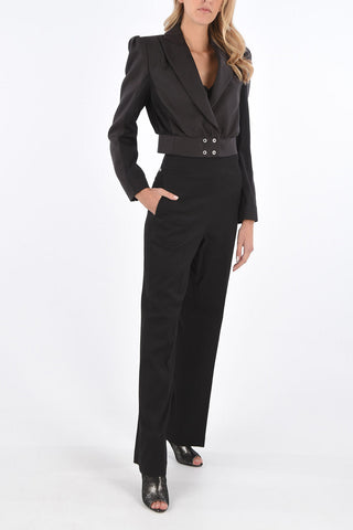 peak lapel crop Jacket