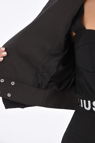 peak lapel crop Jacket